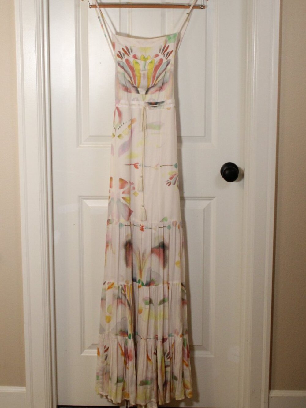 Free People Sound of Spring maxi watercolor dress NWT size 12